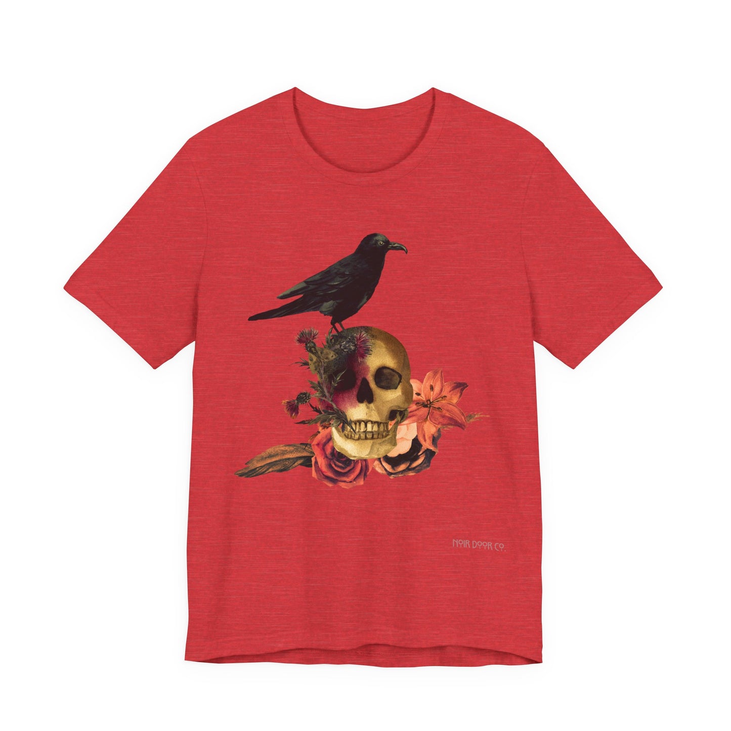 Raven Skull T-Shirt: Gothic Poem Apparel, Dark Illustration