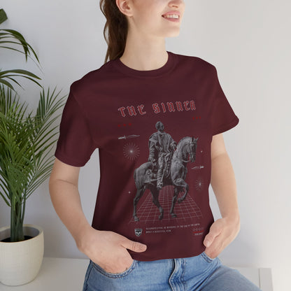Sinner Tarot T-Shirt: Rebellious Knight, Dark Art Tee