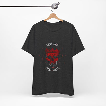 Gothic Red Skull Graphic Tee - Noir Door Dark Art Top