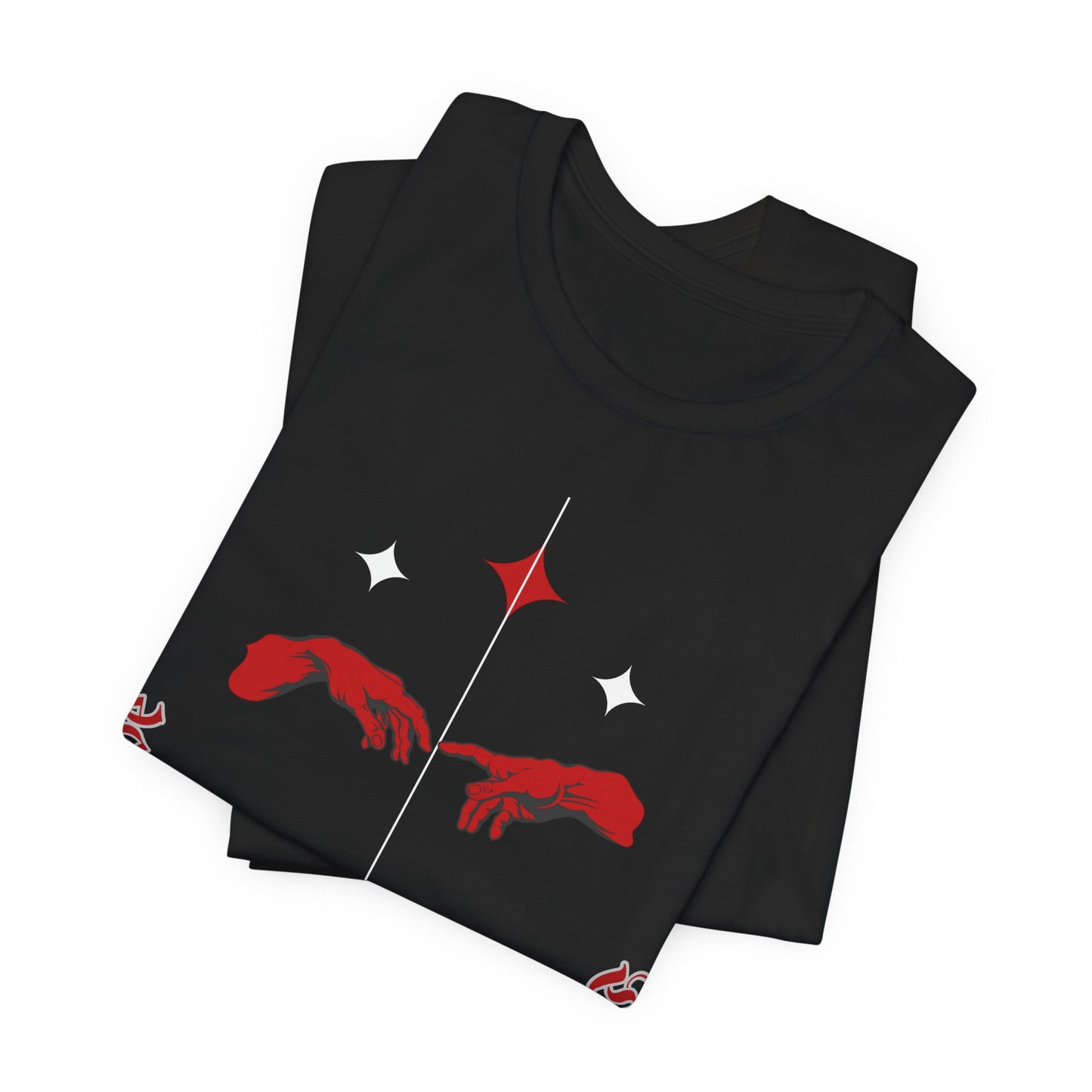 Gothic Moon Phases T-Shirt: Celestial Hands Graphic, USA Made