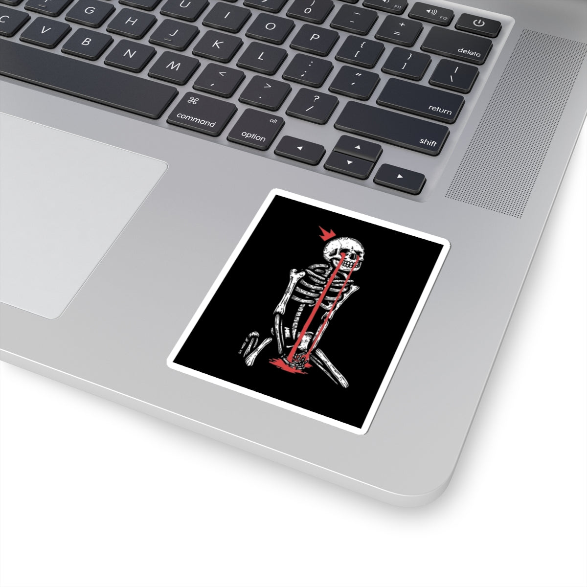 Weeping King Skeleton Sticker: Mental Health Awareness Decal