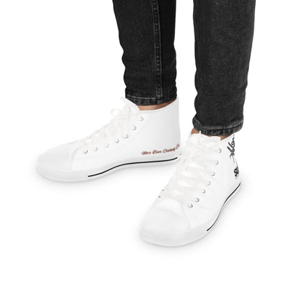 High-Top Sneakers: Surreal Graffiti Art, Memory Foam Soles