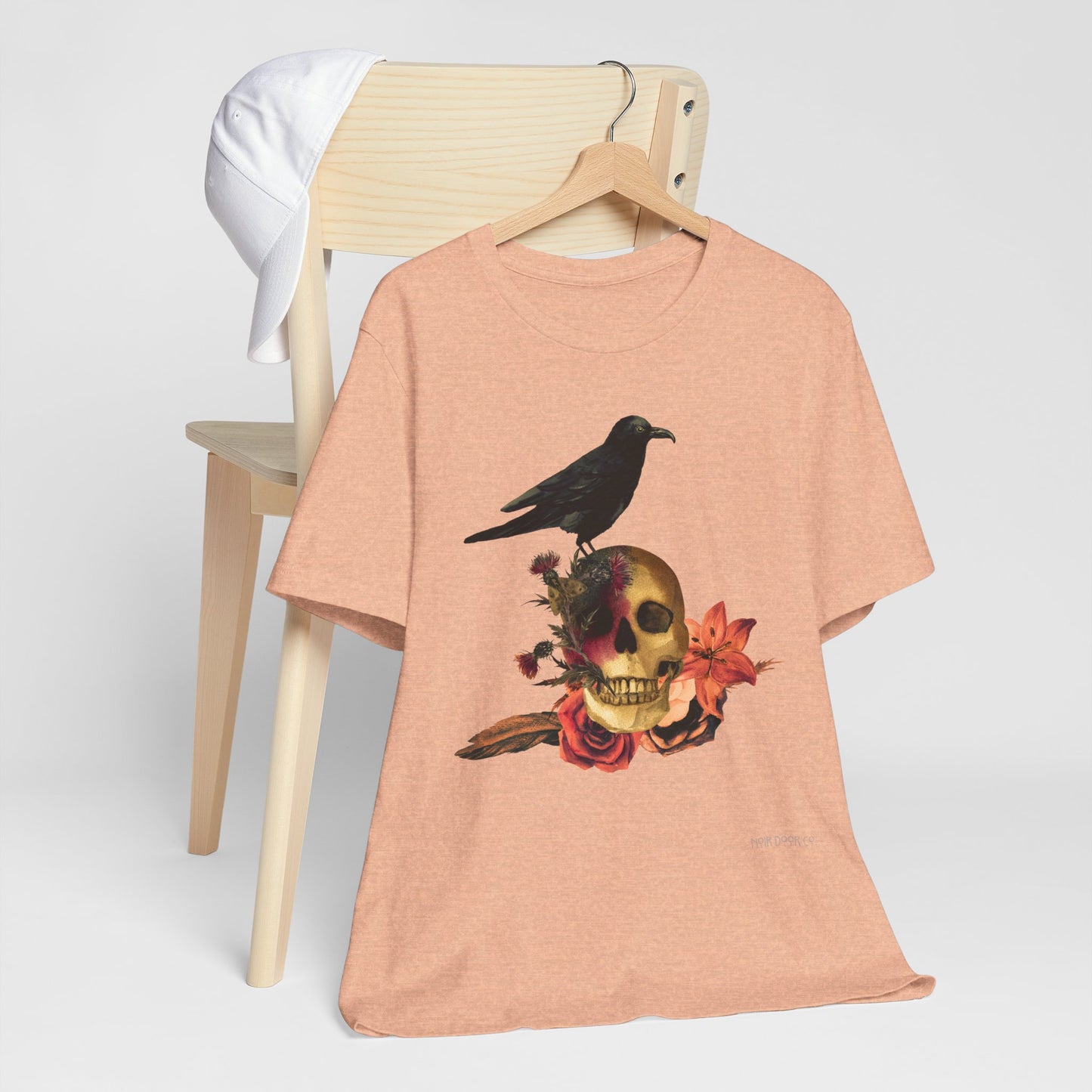 Raven Skull T-Shirt: Gothic Poem Apparel, Dark Illustration