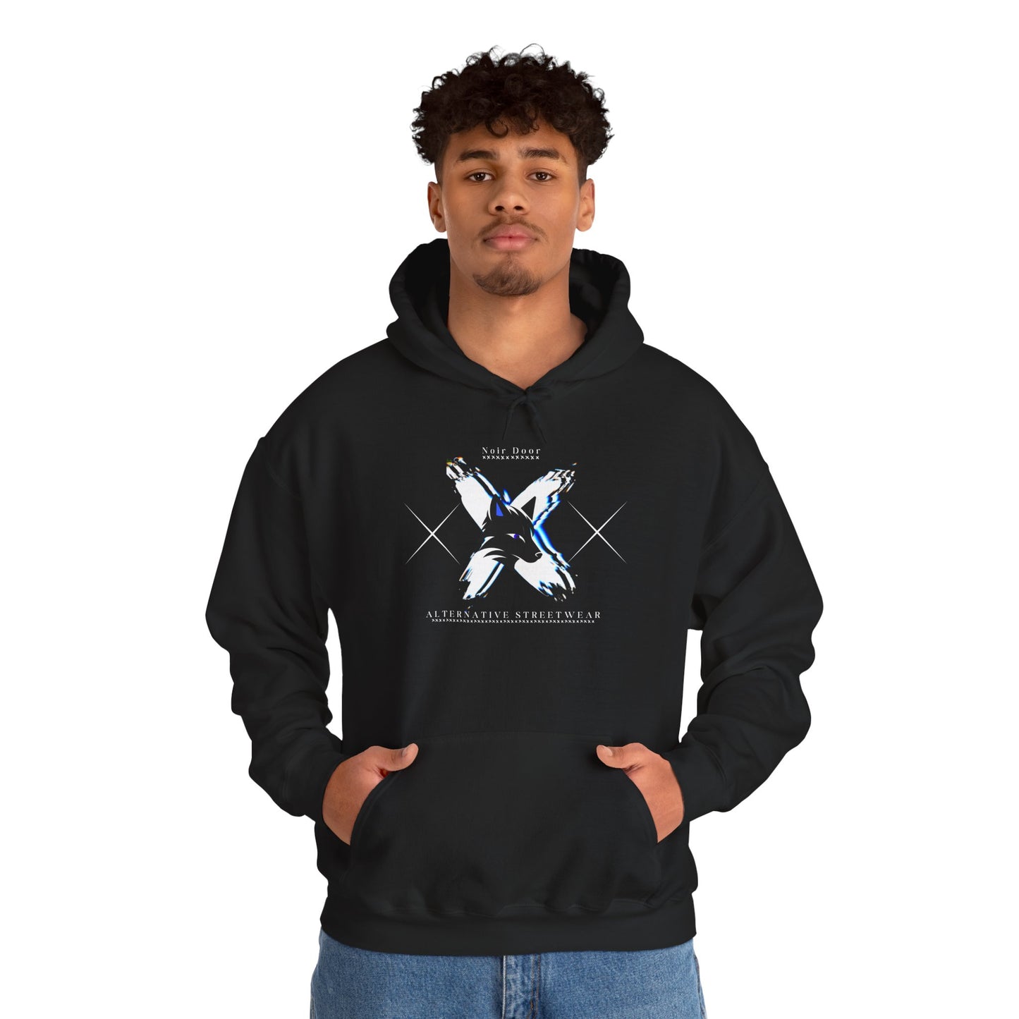 Wolf X Graphic Pullover: Edgy Gothic Streetwear