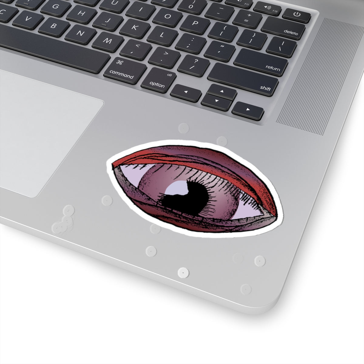 Gothic Eye Sticker: "Watcher of the Veil" Pastel Goth Vinyl Decal