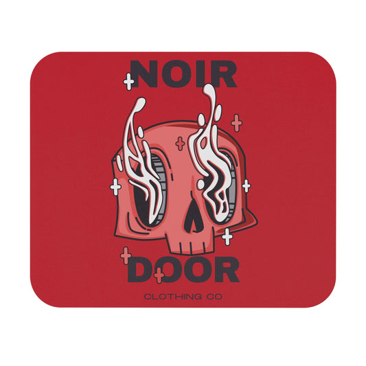 Edgy Melting Skull Mouse Pad: Gothic Gamer Desk Decor