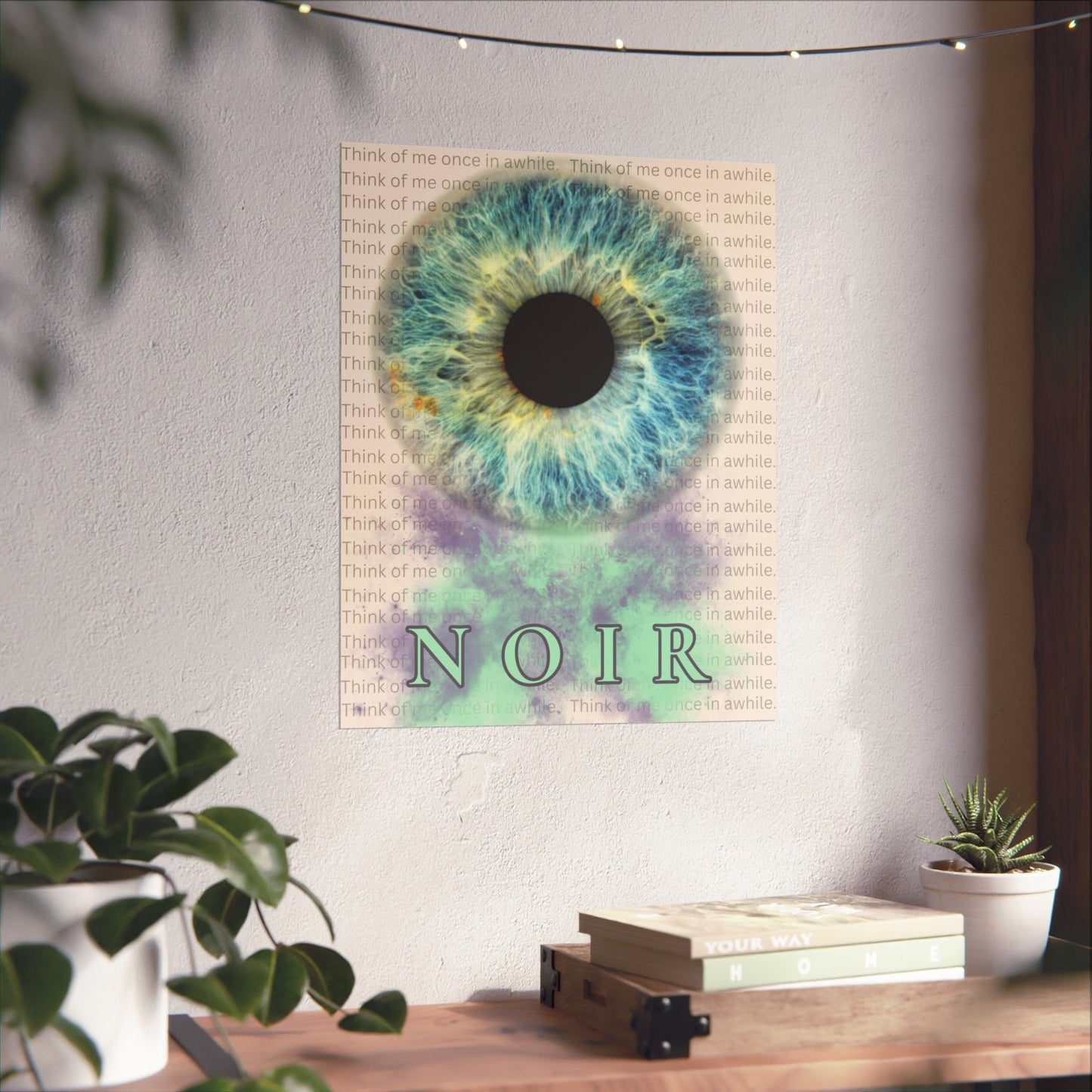 Eye Art Print: Surreal Iris Poster, Modern Wall Decor
