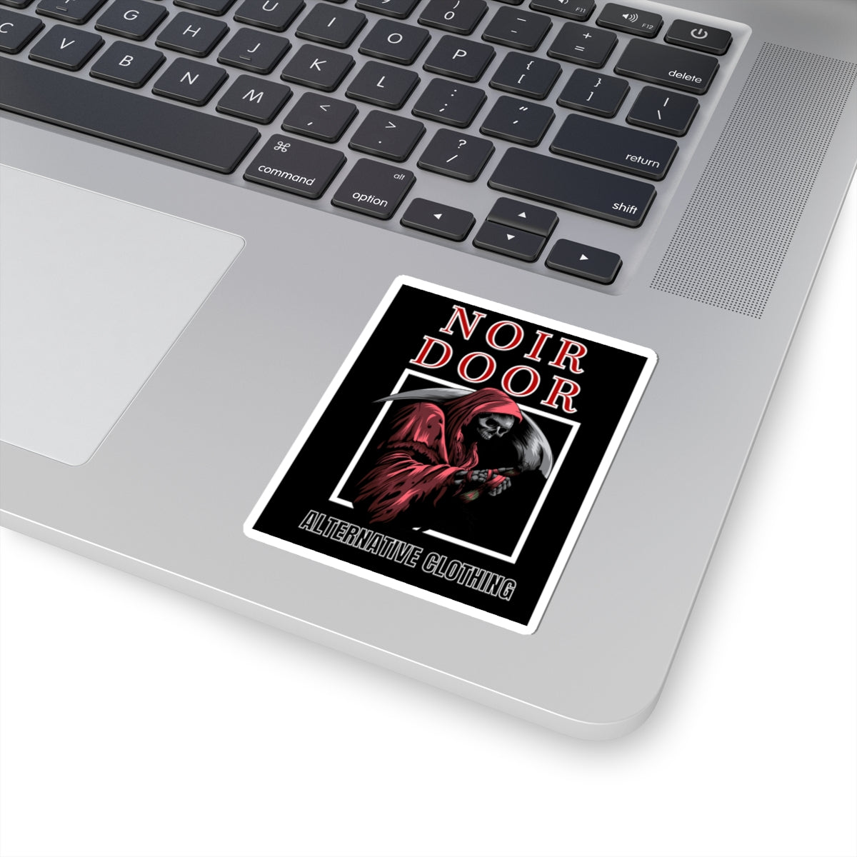 Grim Reaper Sticker: Gothic Memento Mori Art, Alternative Style