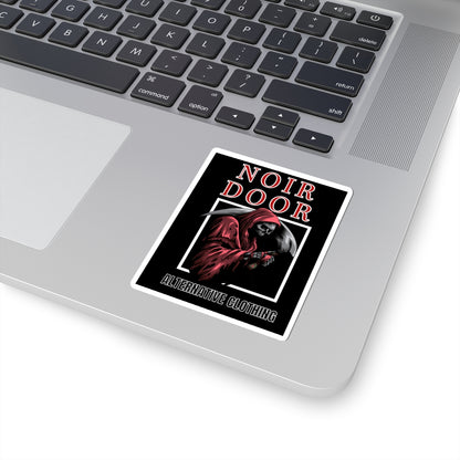 Grim Reaper Sticker: Gothic Memento Mori Art, Alternative Style