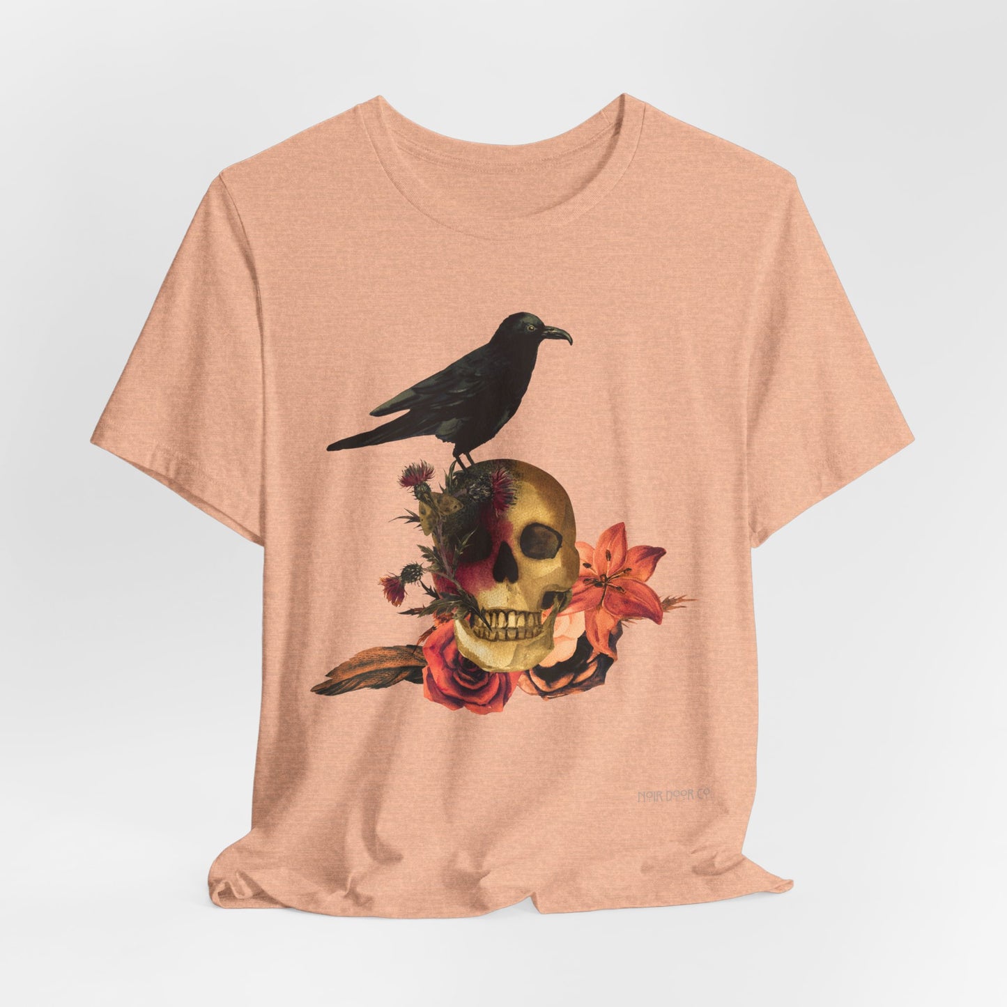 Raven Skull T-Shirt: Gothic Poem Apparel, Dark Illustration
