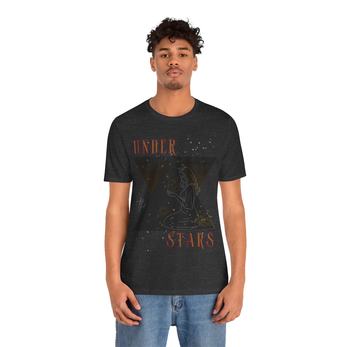 Cosmic Goddess T-Shirt: Celestial Witch, Astrology Lover, Boho Fashion