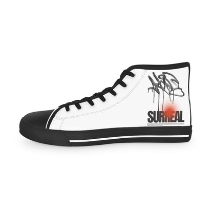 High-Top Sneakers: Surreal Graffiti Art, Memory Foam Soles