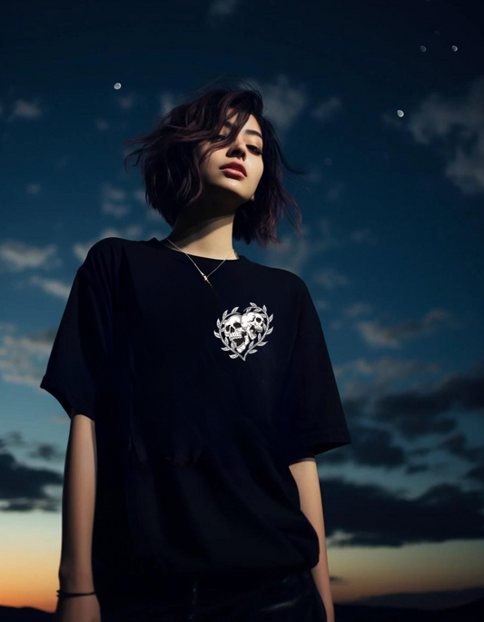 Screaming Skulls Graphic T-Shirt: Heart Vines, Mental Health Tee