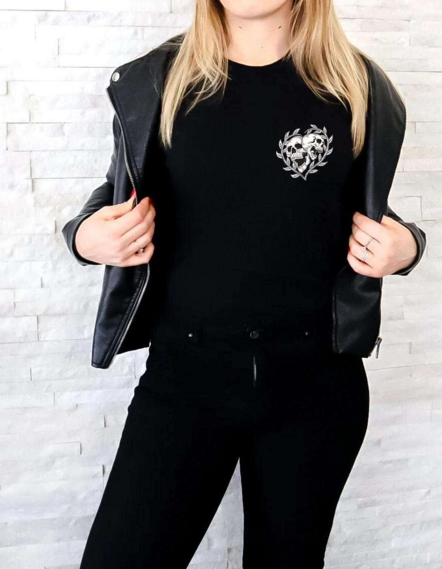 Screaming Skulls Graphic T-Shirt: Heart Vines, Mental Health Tee