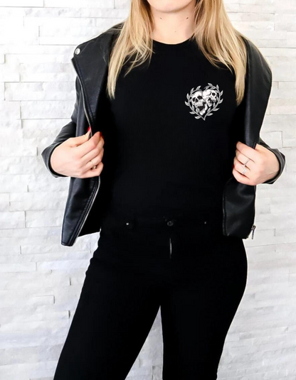 Screaming Skulls Graphic T-Shirt: Heart Vines, Mental Health Tee