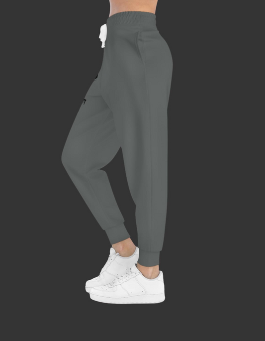 Ghost Graffiti Art Sweatpants: Eerie Smile, Crown Design