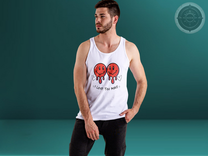 I Love You More Tank, Gothic Aesthetic Shirt, Soft Grunge Tee, Psychedelic T-shirt, Trippy Outfit, Gifts For Goths, Alternative Streetwear