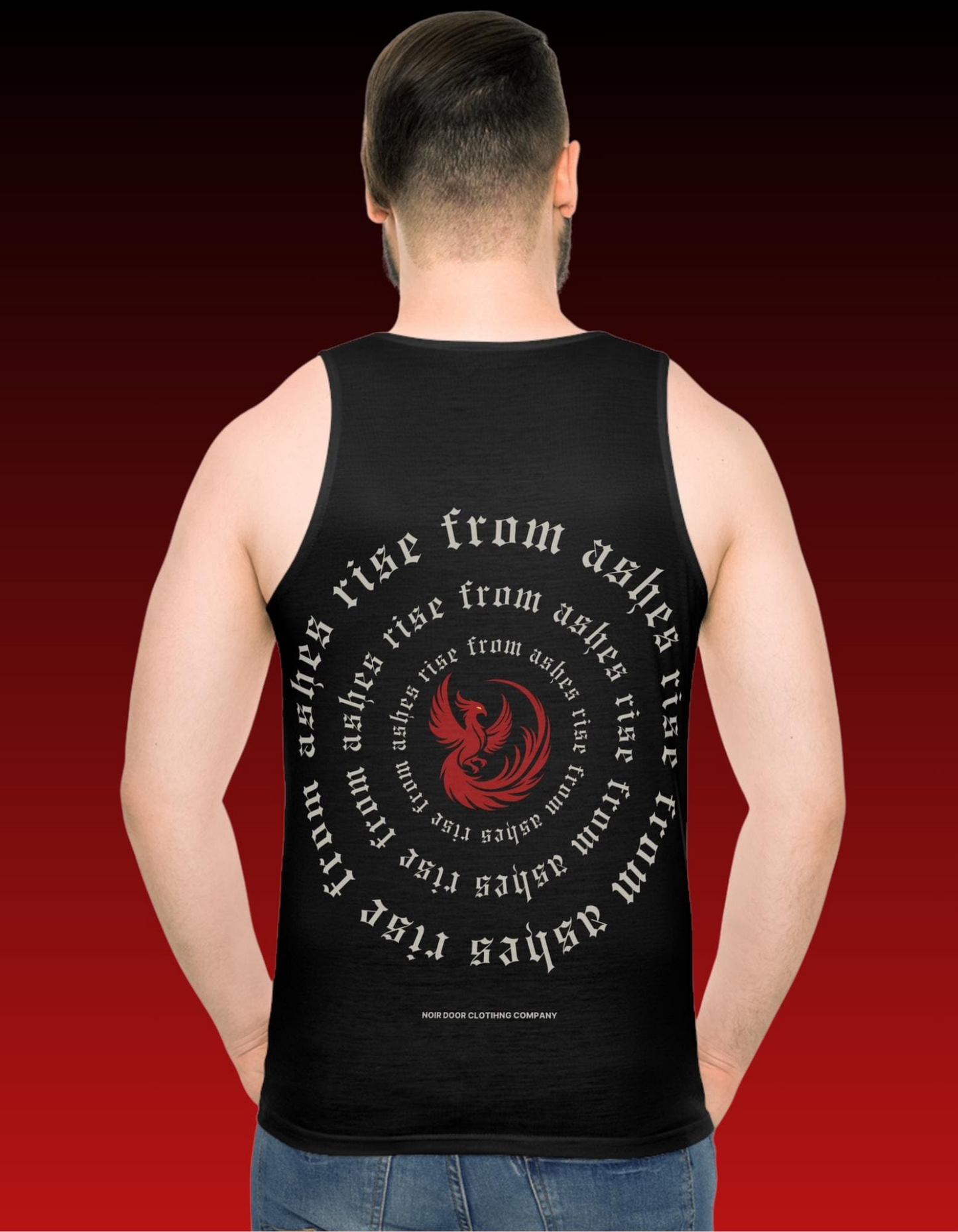 Phoenix Tank Top: Rise From Ashes, Motivational Gym Apparel