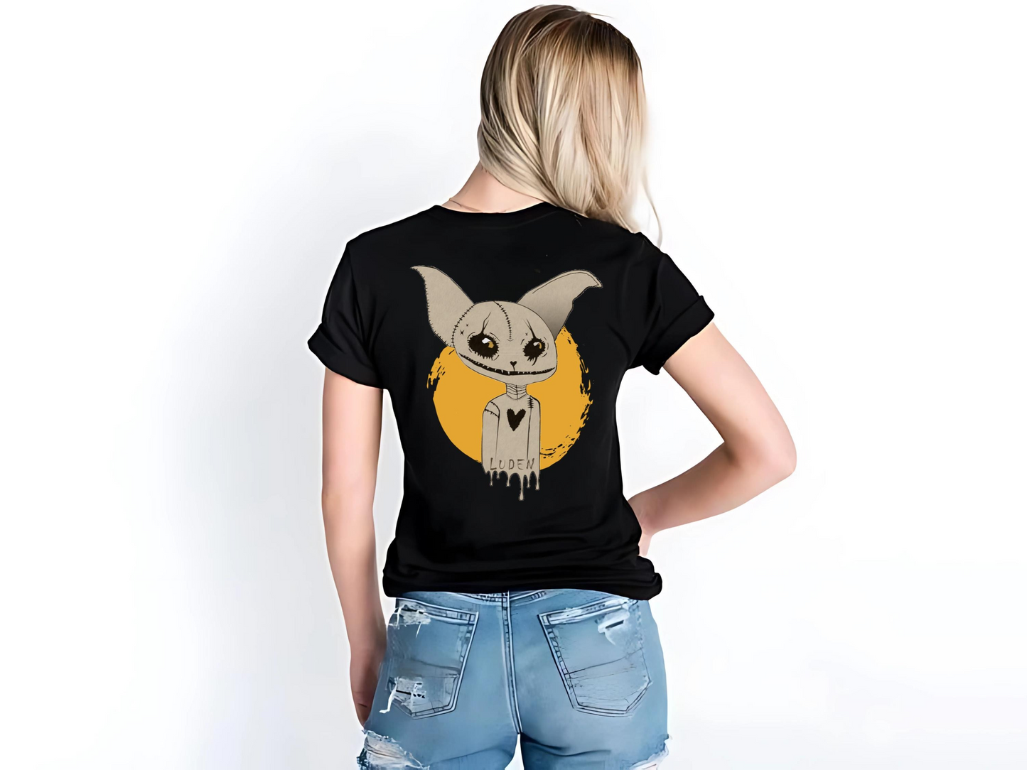 Luden Stitched Soul Tee: Horror Inspired Dark Art, Alt Fashion