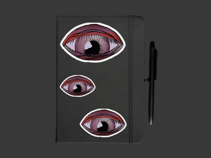 Gothic Eye Sticker: "Watcher of the Veil" Pastel Goth Vinyl Decal