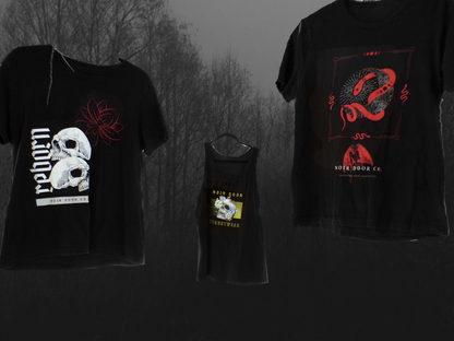 Reborn Skull Graphic Tee: Gothic Crown Design