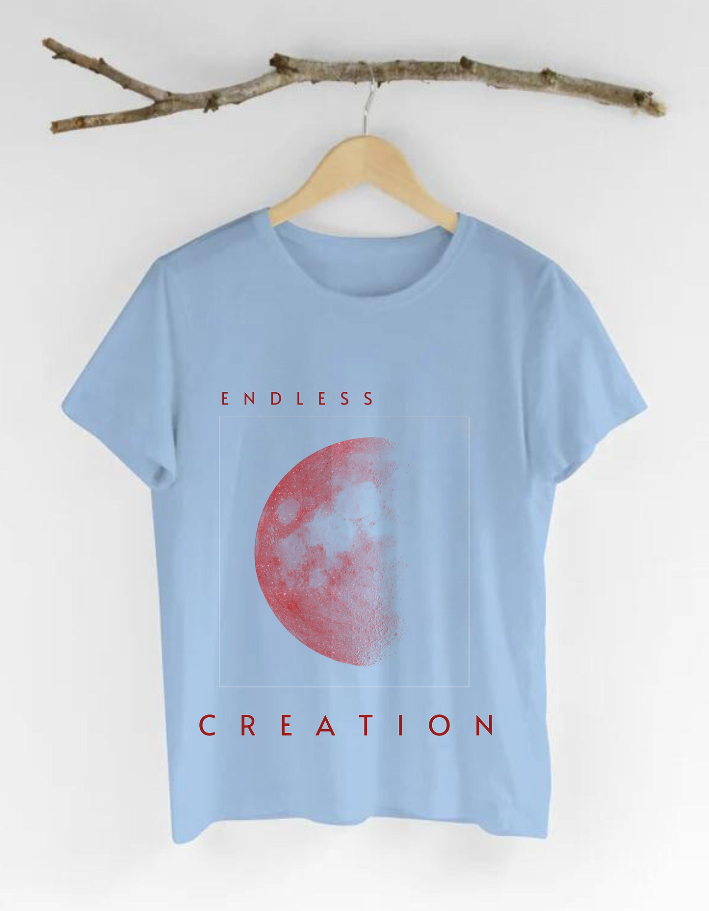 Red Moon Graphic T-Shirt: Celestial Witchy Top, Astrology Gift