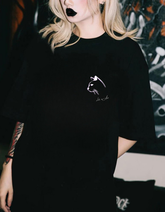 Life Is Art Cat T-Shirt: Happy Accidents Design