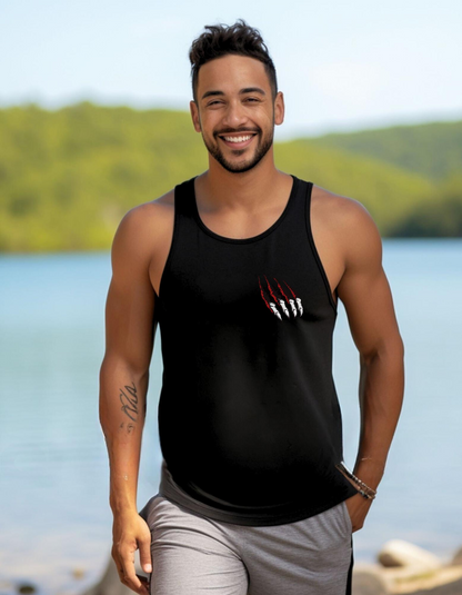 Black Claw Graphic Tank Top: Alternative Gothic Fashion