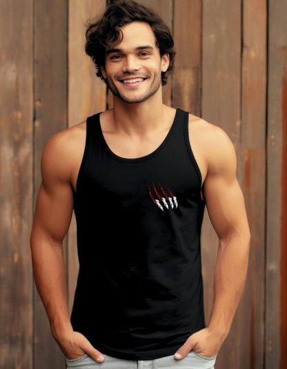 Black Claw Graphic Tank Top: Alternative Gothic Fashion