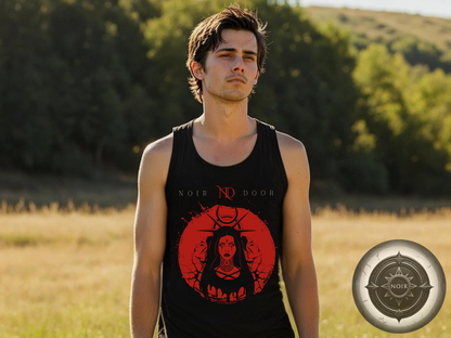 Medusa Graphic Tank Top: Dark Ethereal Streetwear