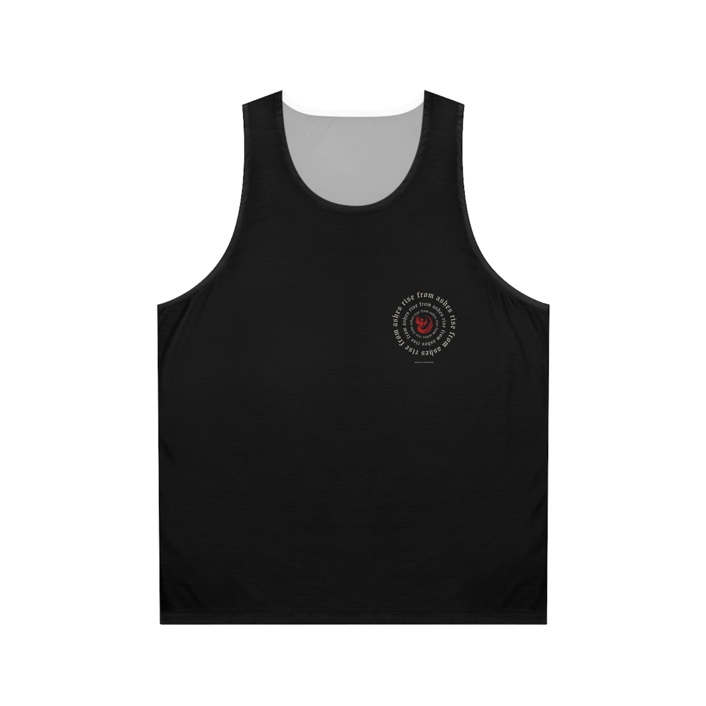 Phoenix Tank Top: Rise From Ashes, Motivational Gym Apparel