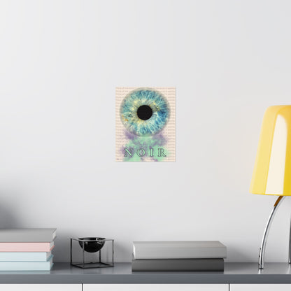 Eye Art Print: Surreal Iris Poster, Modern Wall Decor