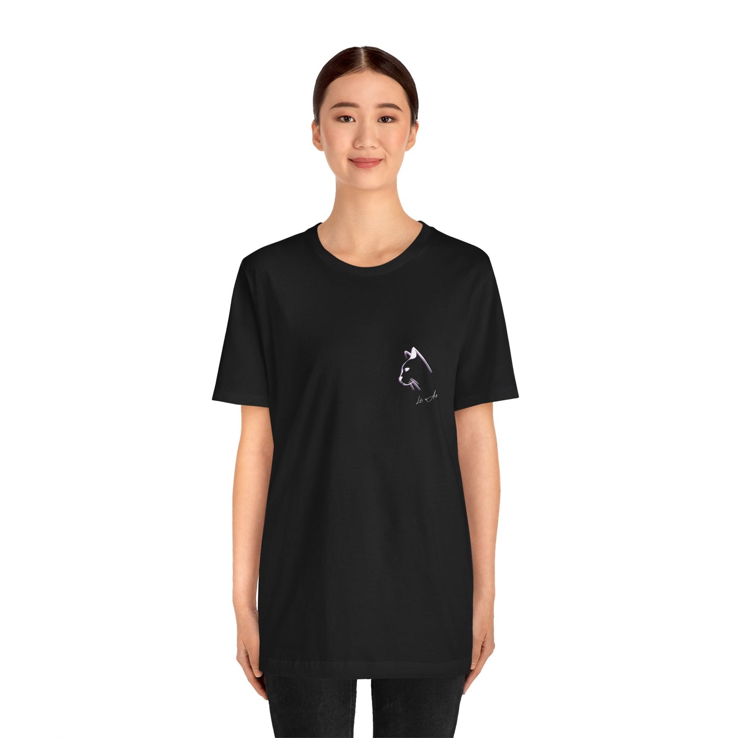 Life Is Art Cat T-Shirt: Happy Accidents Design