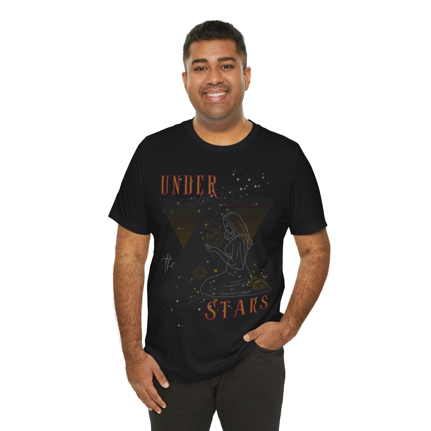 Cosmic Goddess T-Shirt: Celestial Witch, Astrology Lover, Boho Fashion