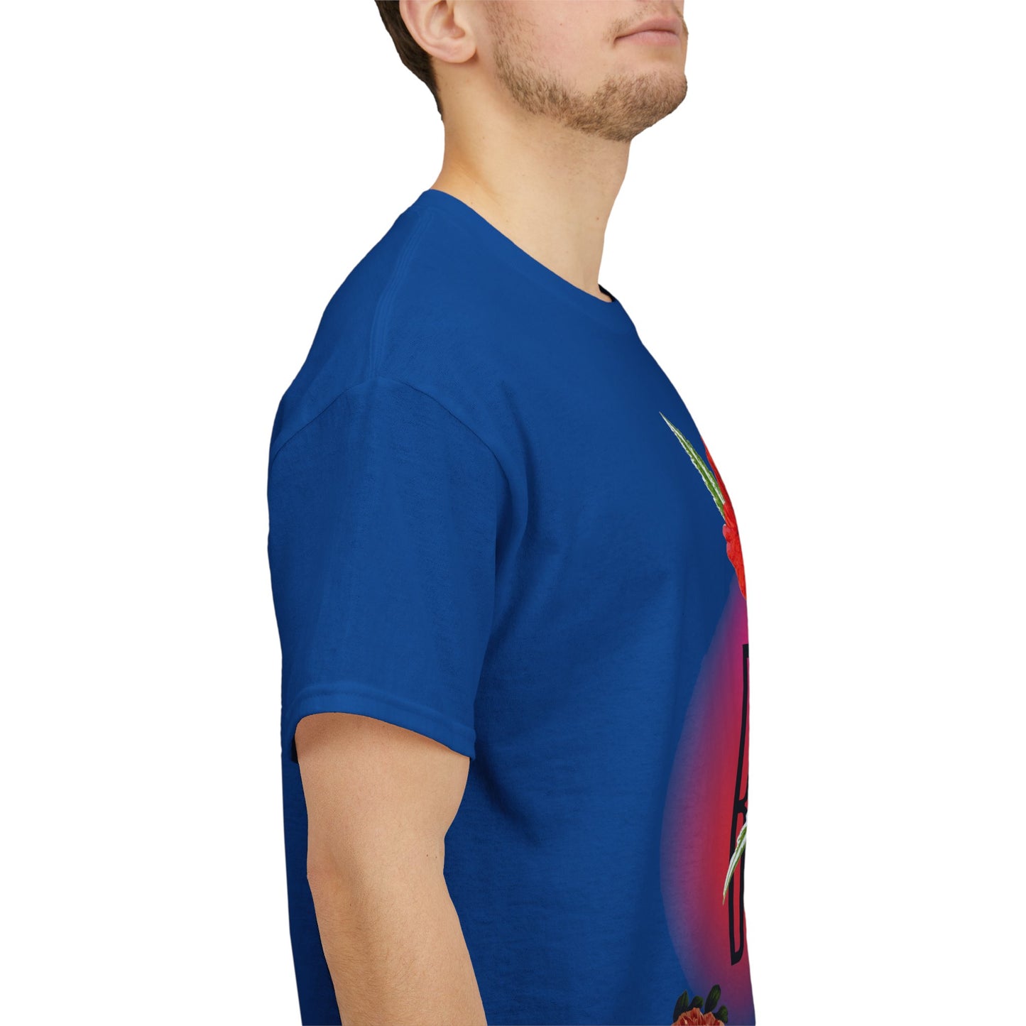 Floral Bloom Graphic Tee: Vibrant Botanical Rose Shirt