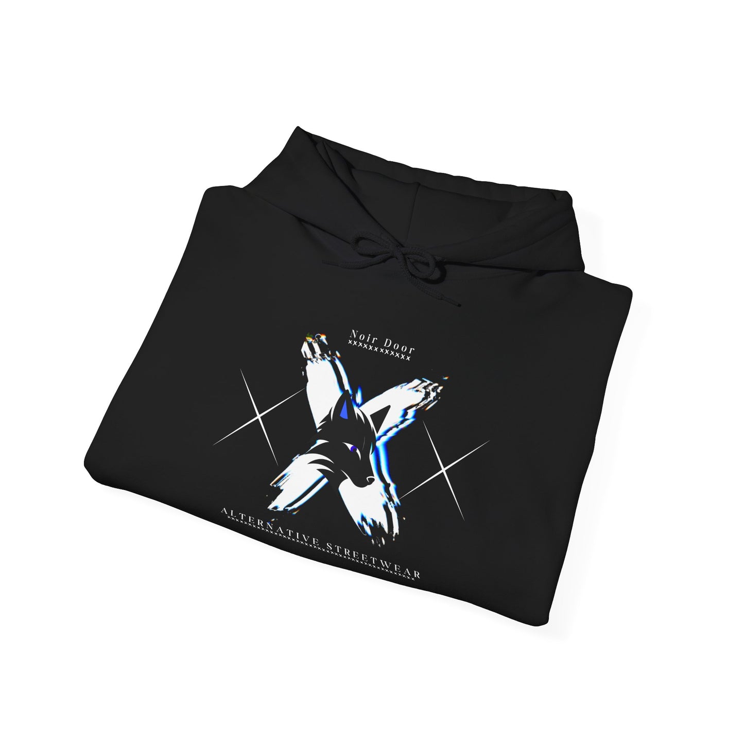 Wolf X Graphic Pullover: Edgy Gothic Streetwear