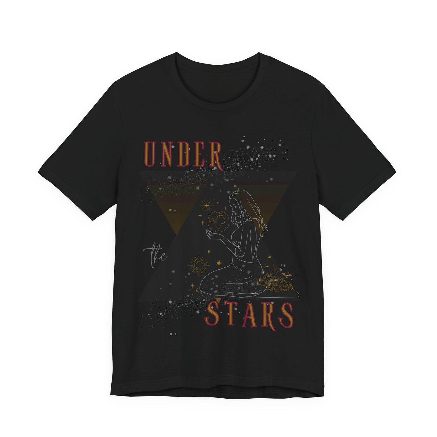 Cosmic Goddess T-Shirt: Celestial Witch, Astrology Lover, Boho Fashion