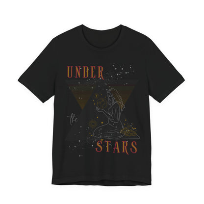 Cosmic Goddess T-Shirt: Celestial Witch, Astrology Lover, Boho Fashion