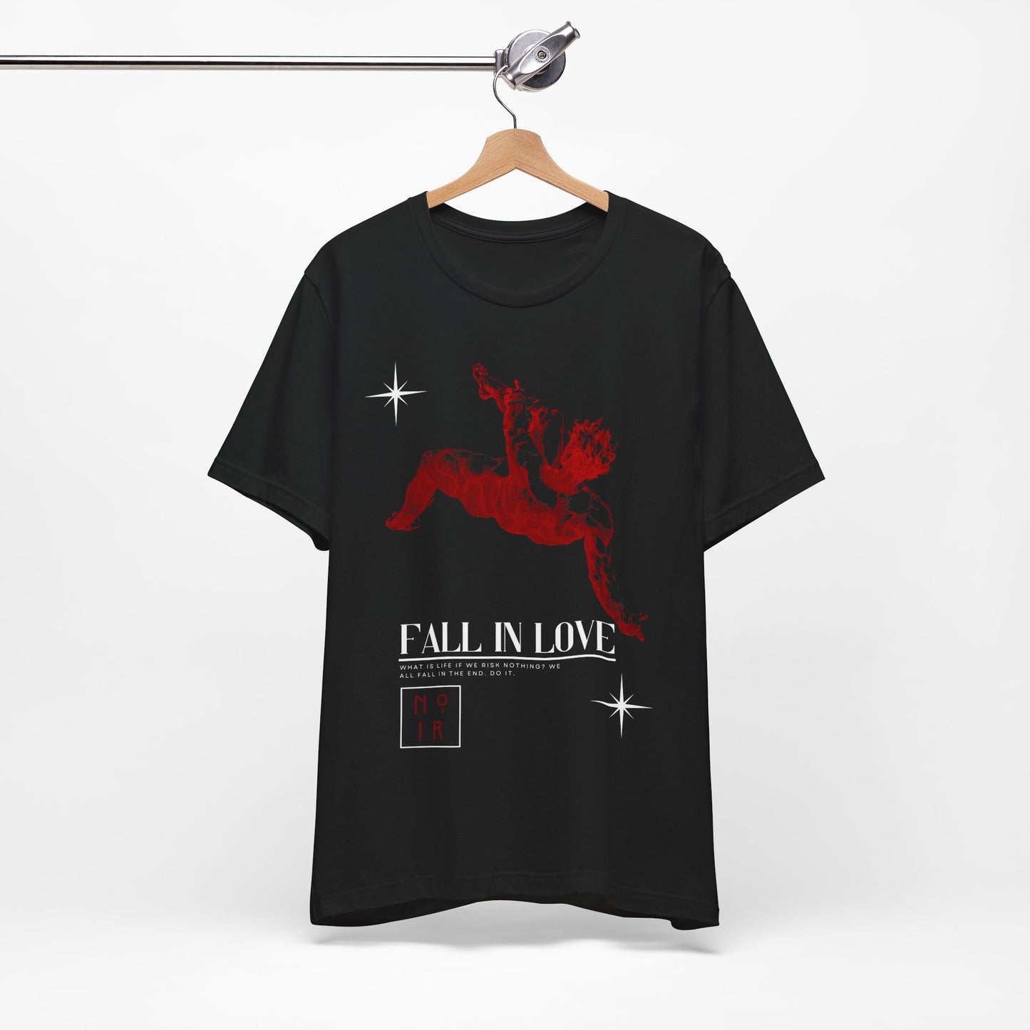 Gothic Skater Tee: Greek Statue, Fall In Love - USA Made