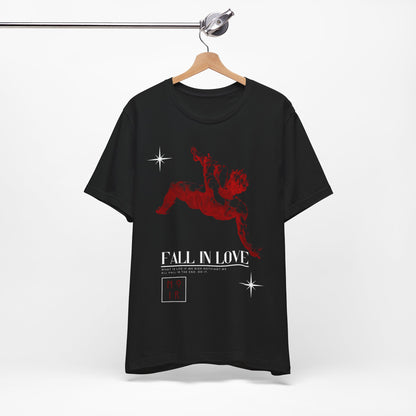 Gothic Skater Tee: Greek Statue, Fall In Love - USA Made