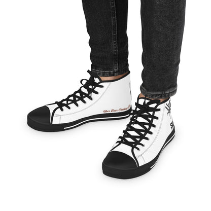 High-Top Sneakers: Surreal Graffiti Art, Memory Foam Soles