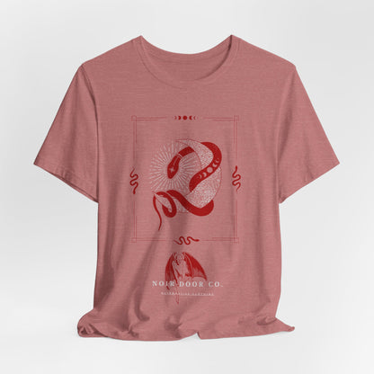 Mystical Snake Moon T-Shirt: Occult Graphic Tee, USA Made