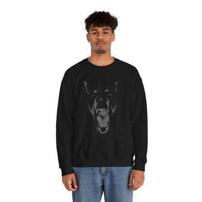 Edgy Doberman Sweatshirt: Alternative Streetwear, Mental Health Design