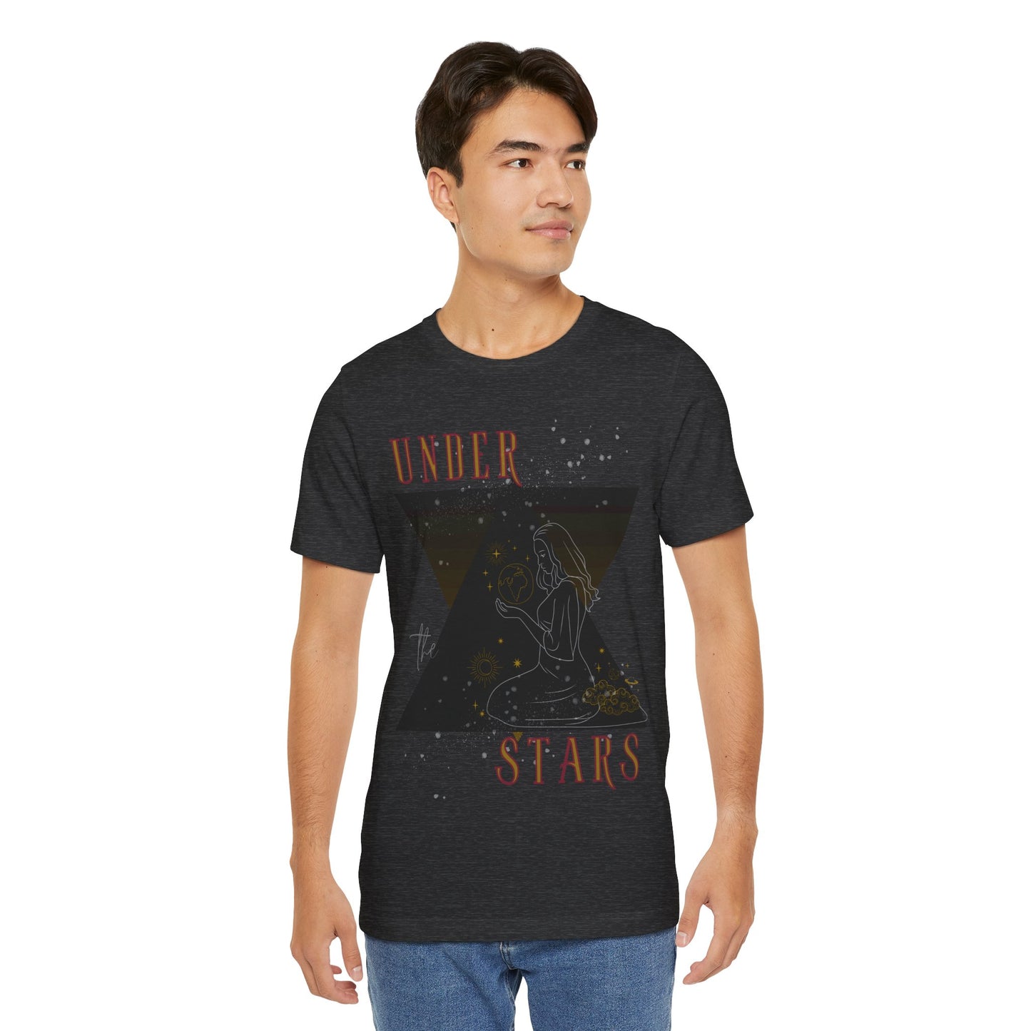 Cosmic Goddess T-Shirt: Celestial Witch, Astrology Lover, Boho Fashion