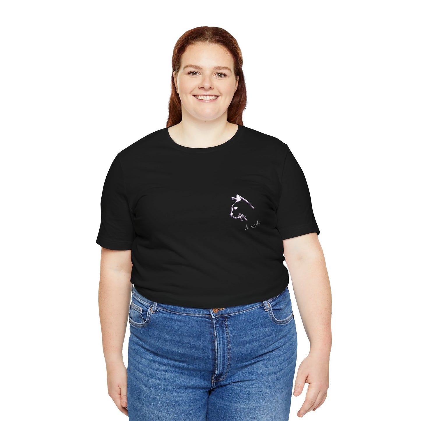 Life Is Art Cat T-Shirt: Happy Accidents Design