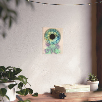 Eye Art Print: Surreal Iris Poster, Modern Wall Decor
