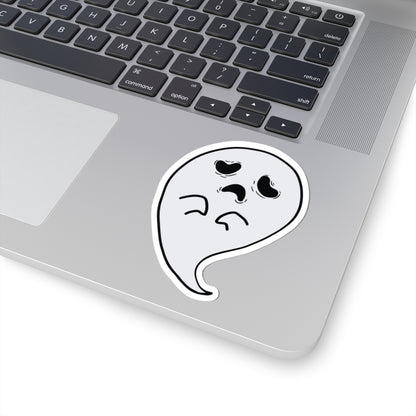 Ghost Laptop Decal, Cute Spooky Gifts, Alt Aesthetic, Kawaii Ghost Art, Fun Decor, Support Small, Goth Gifts, Handmade Designs, Goth Gift