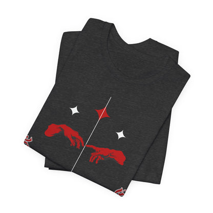 Gothic Moon Phases T-Shirt: Celestial Hands Graphic, USA Made