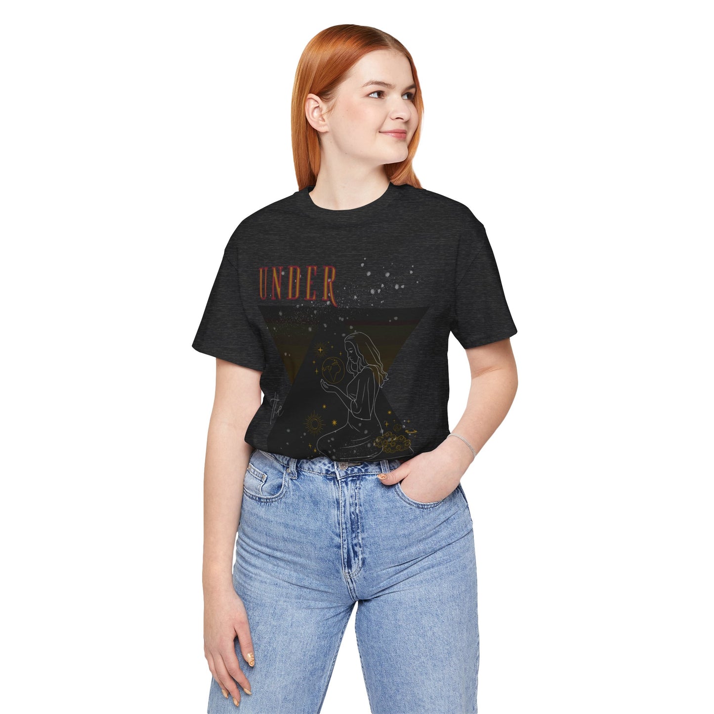 Cosmic Goddess T-Shirt: Celestial Witch, Astrology Lover, Boho Fashion