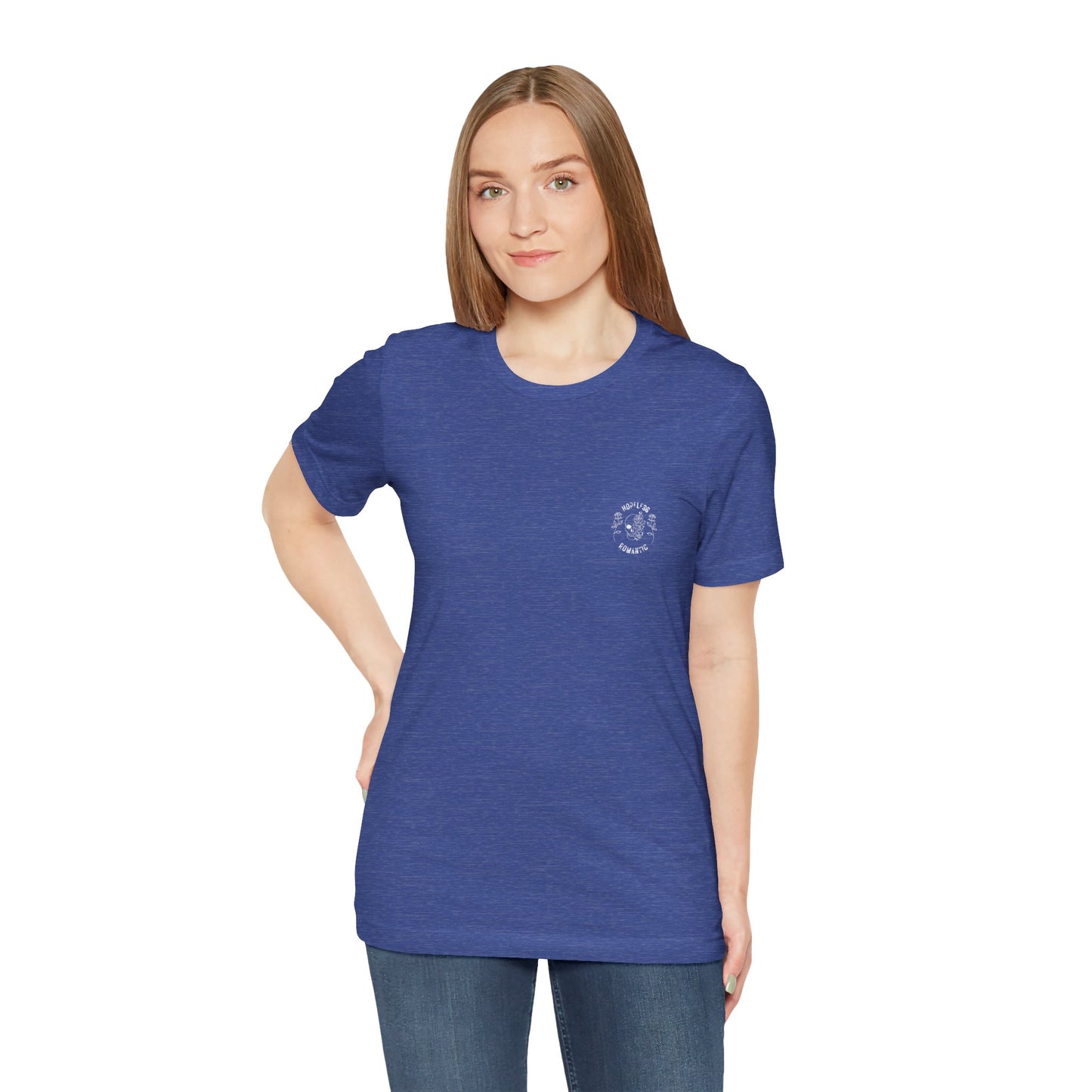 Hopeless Romantic T-Shirt: Red Rose Skeleton, Gothic Grunge Tee